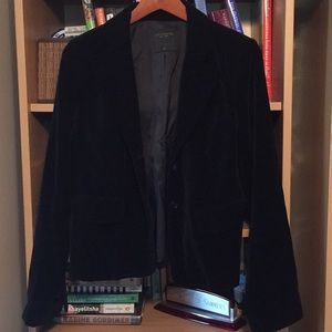 Black velvet blazer